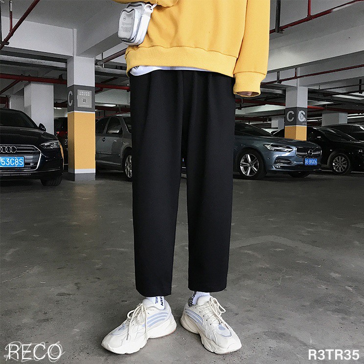 Quần vải nam Hàn Quốc dáng rộng Trousers Loose R3TR35