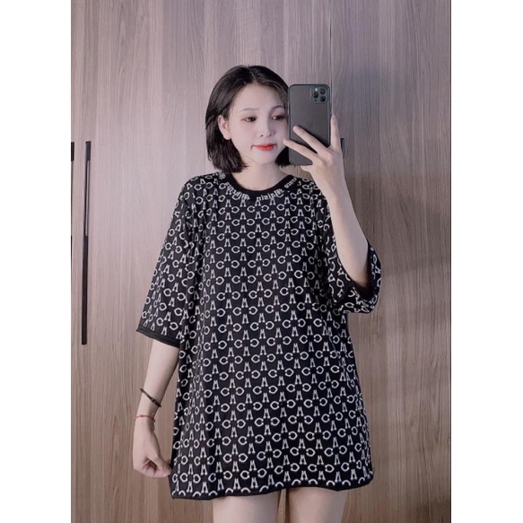 Áo Mikenco Monogram Tshirt Chính Hãng Chất Cotton Đẹp, Áo Phông Nam Nữ Mikenko Hoạ Tiết Chữ Vòng Cổ W