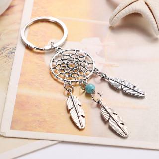 『Hàng Sẵn Sàng.』🌸Móc Khóa Hình Dreamcatcher Phối Lông Vũ