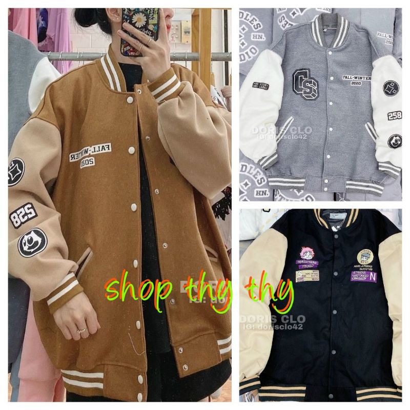 Áo khoác cardigan nút bấm unisex chất liệu nỉ ngoại cao cấp.thêu hoạ tiết viền cổ và tay form rộng kiểu bomber cực đẹp