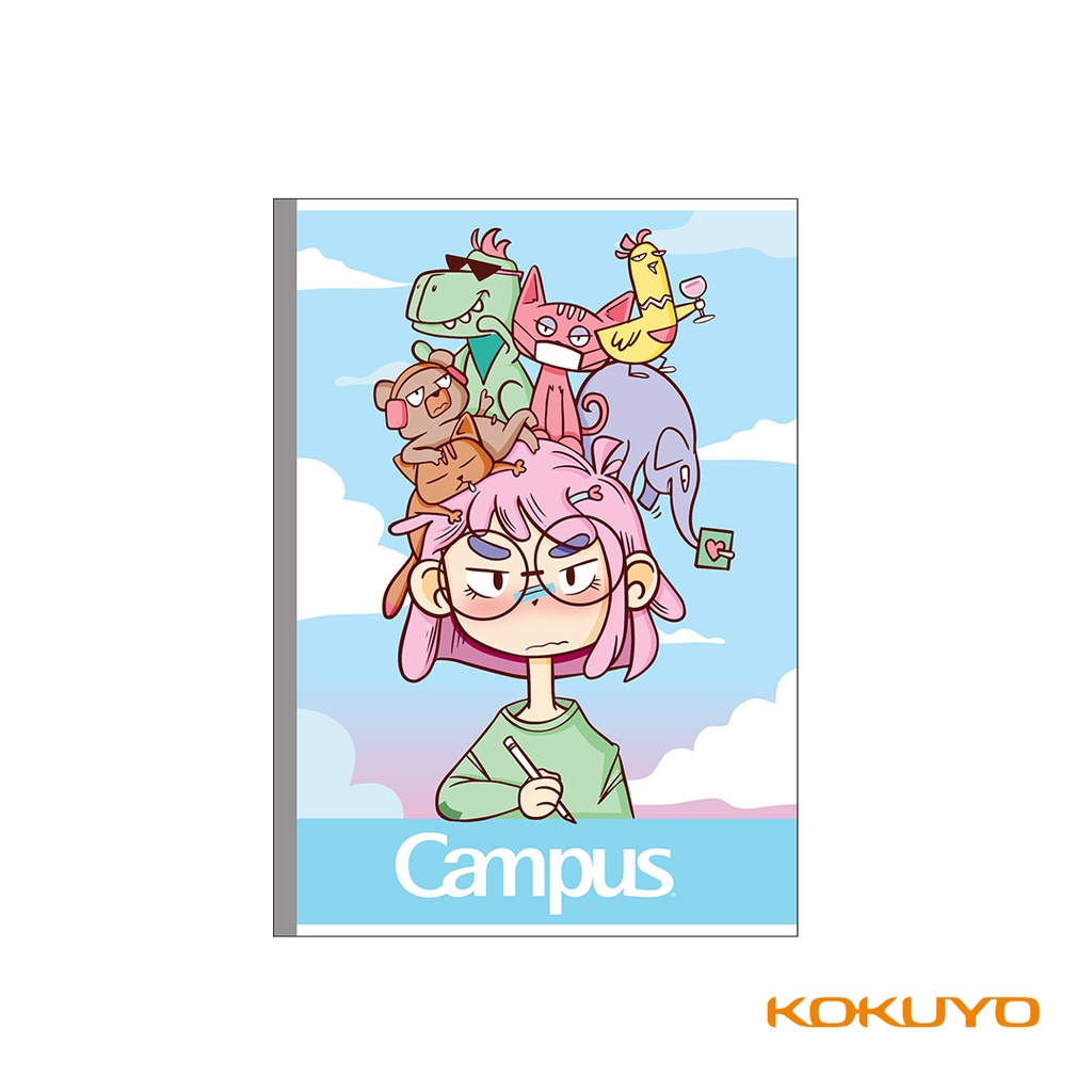 Vở kẻ ngang có chấm Campus Cartoon B5 120 trang chính hãng