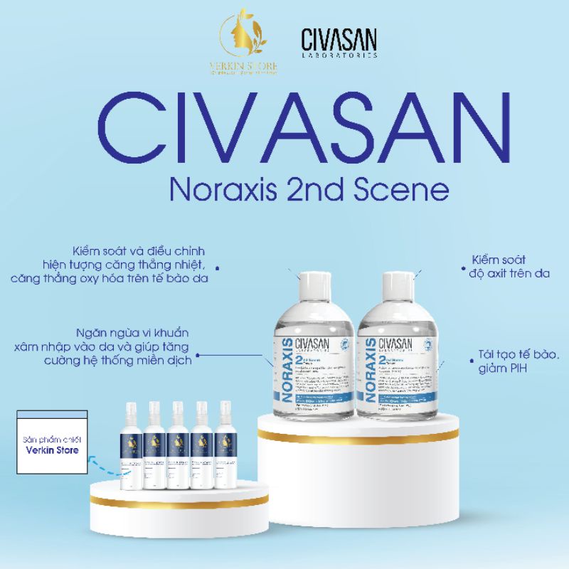 Toner Civasan Noraxis 2nd Scene dành cho da mỏng yếu 300ml  - Verkin Store