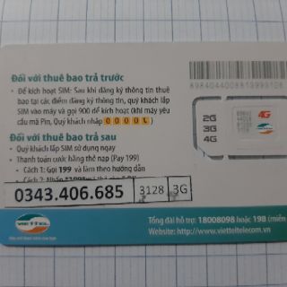 Sim Viettel V90 - Bảo hành 12 tháng