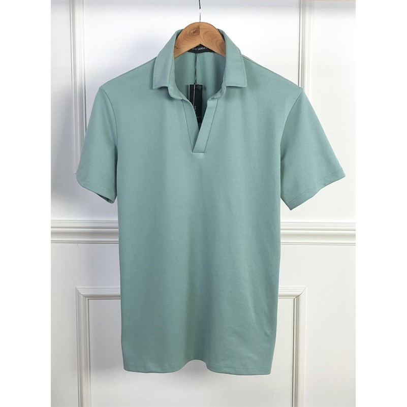 Áo thun nam có cổ mã POLO CỔ V CHO NAM 6 MÀU - chất thun cá sấu cotton 100 | BigBuy360 - bigbuy360.vn
