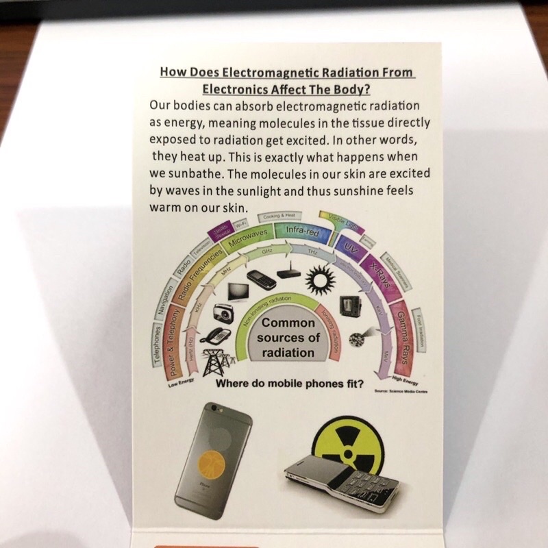 Miếng dán chống bức xạ điện từ 24k Gold Hàn Quốc, Ngăn sóng điện từ phát ra từ điện thoại, máy tính, wifi