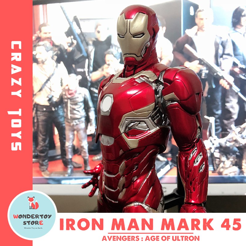 Mô hình Iron Man Mark 45 Avengers Age Of Ultron Crazy Toys 30cm Marvel
