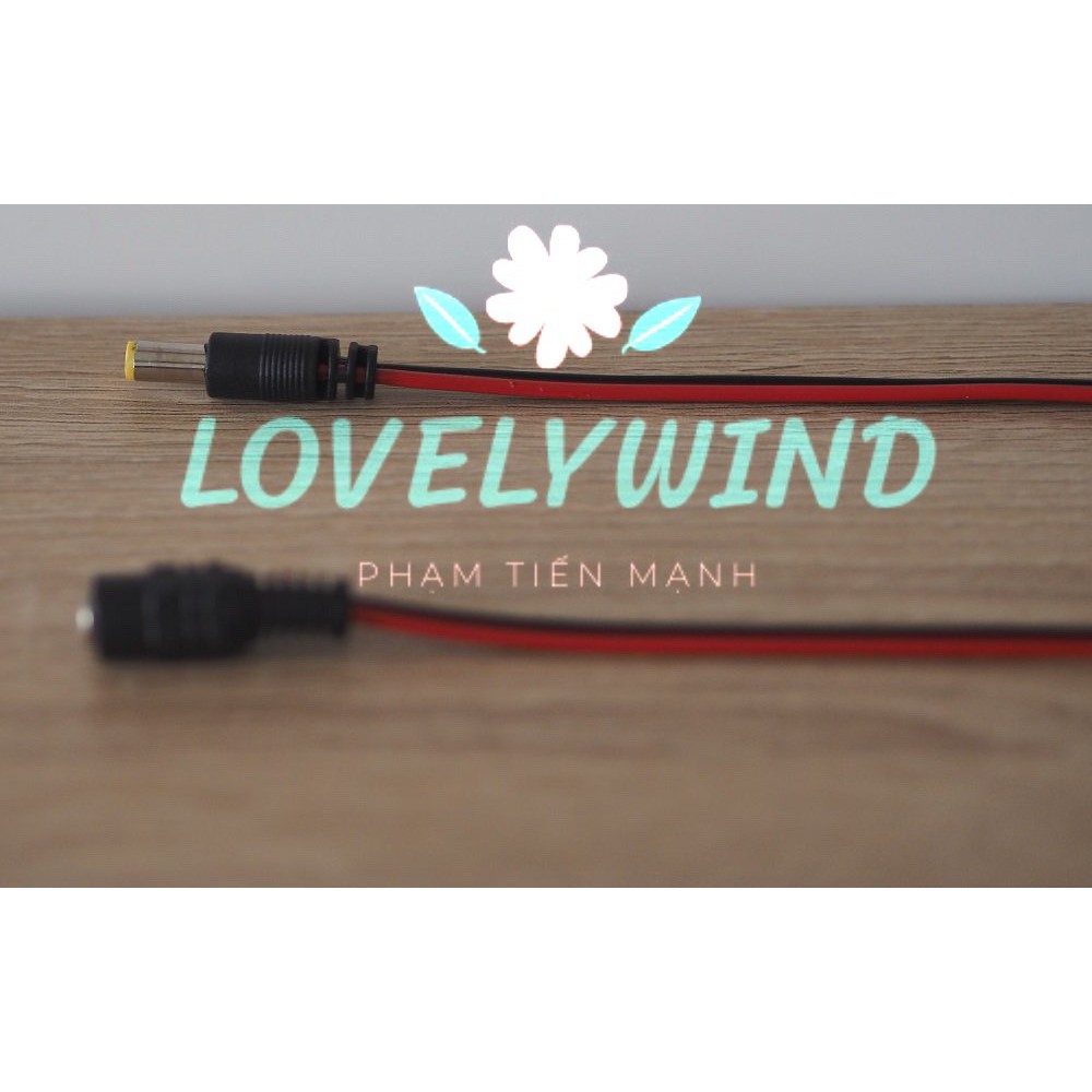 Jack nguồn 5.5x2.1 Jack DC có dây Đực/Cái tùy chọn