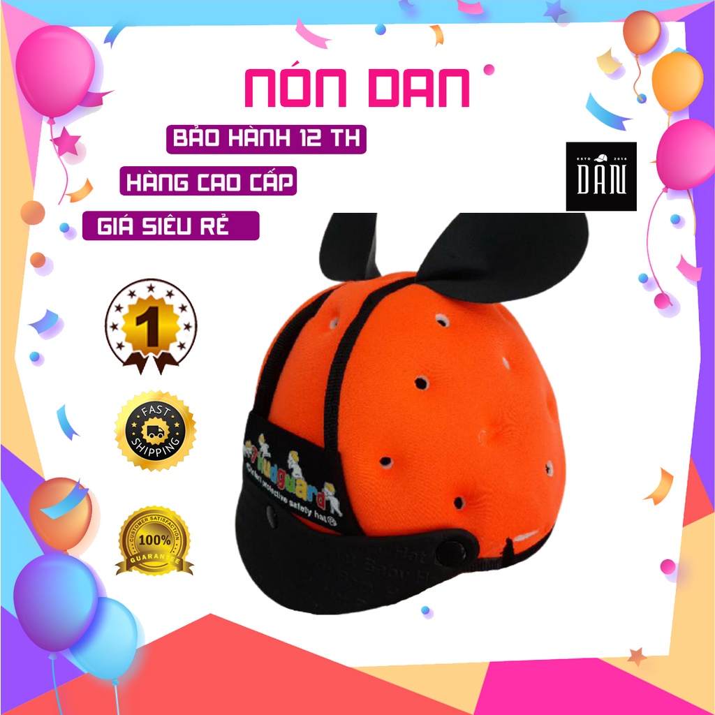 Nón Bảo Hiểm Có Bảo Hộ Cho Bé Tập Đi Lưỡi Trai Trơn 7 Tháng Đến 4 Tuổi