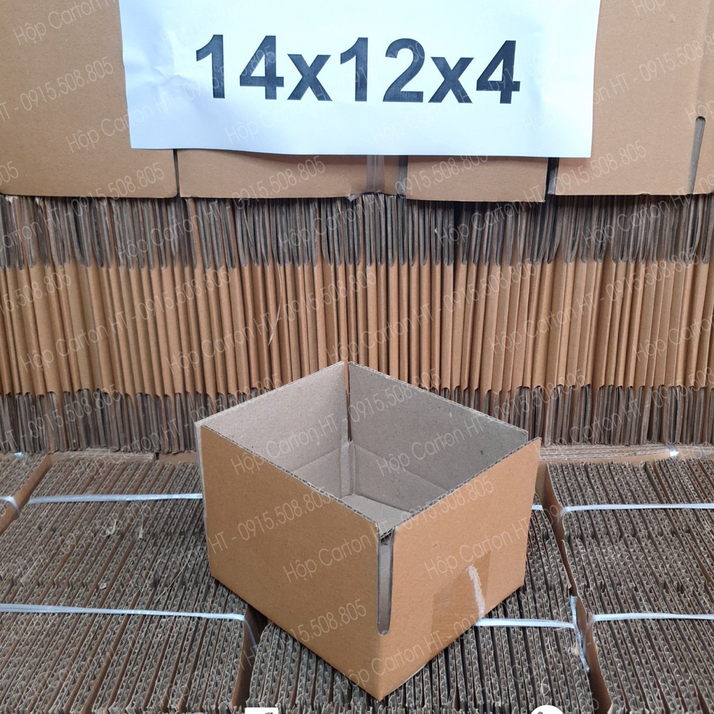 14x12x4 Thùng hộp carton, thùng giấy cod gói hàng