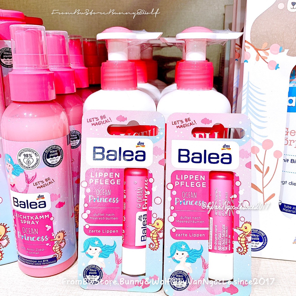 Bộ Sản Phẩm Chăm Sóc Da và Tóc Cho Bé Gái Bé Trai- Balea Ocean Princess - Đức