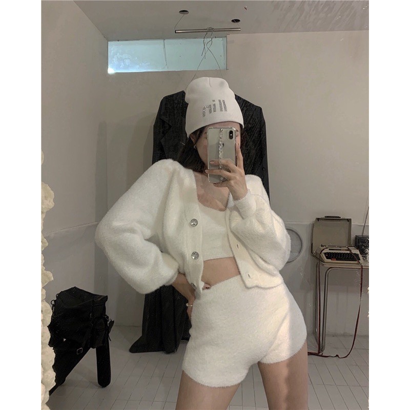 SET QUẦN ÁO LEN LÔNG THỎ SEXY [Order+Ảnh thật] | BigBuy360 - bigbuy360.vn
