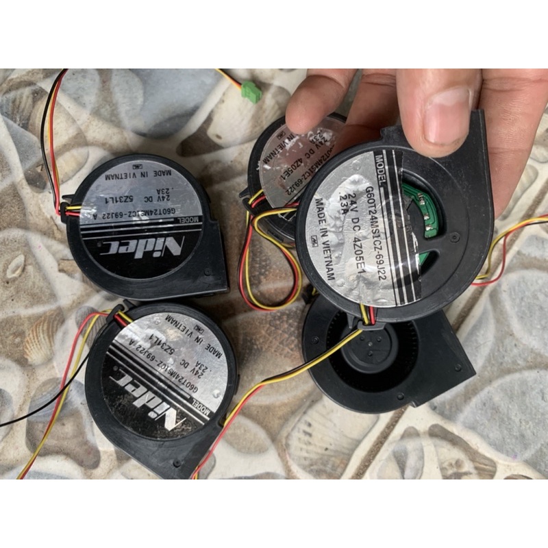 Quạt sò DC 24v Nbm, servo mạnh mẻ hút thổi tốt