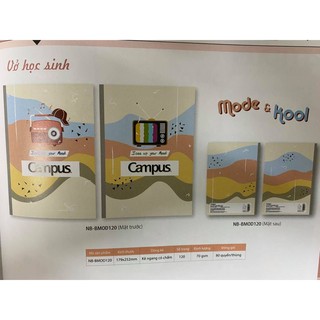 Vở kẻ ngang có chấm 120 trang Mode & Kool Campus