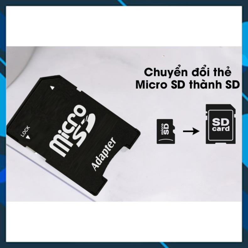 Adapter thẻ nhớ chuyển đổi thẻ Micro SD sang SD - Dùng cho laptop, máy ảnh