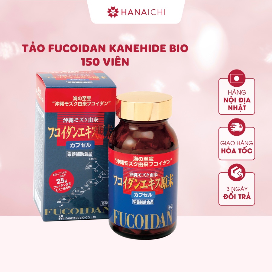 Viên Uống Tảo Fucoidan Đỏ KANEHIDE BIO 150 viên-Nội địa Nhật
