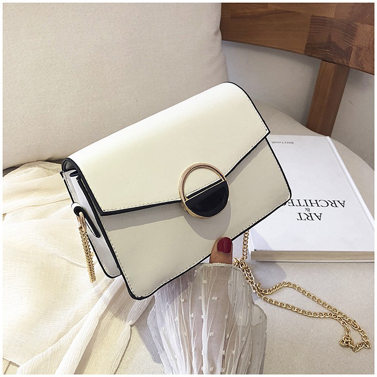 TÚI ĐEO CHÉO NỮ KHÓA TRÒN DÂY XÍCH TRƠN NHẴN TT 247 | BigBuy360 - bigbuy360.vn