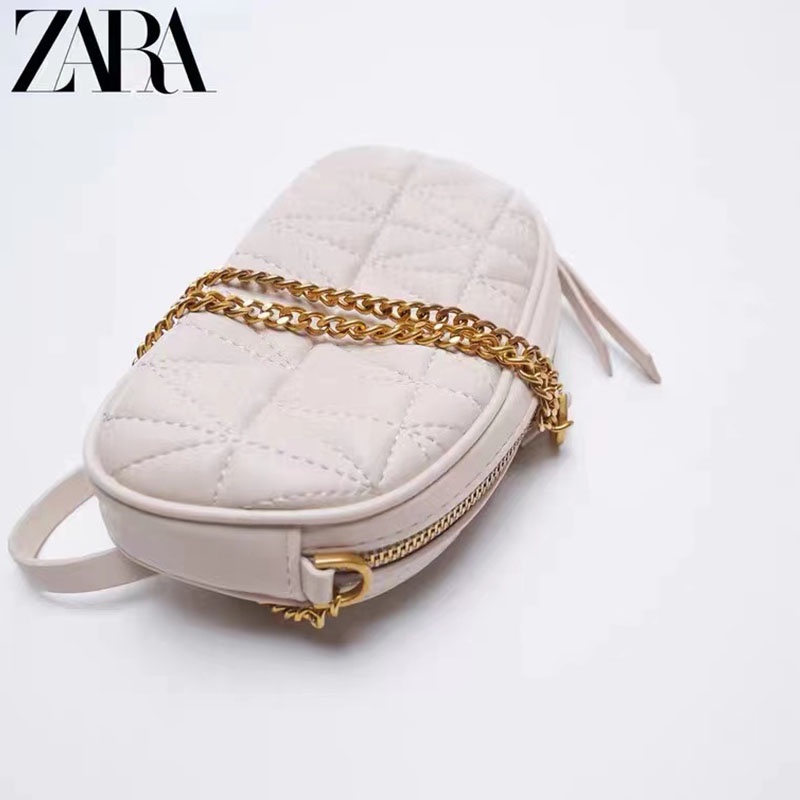 Túi Xách Zara Mini Phối Dây Xích Thời Trang Cho Nữ
