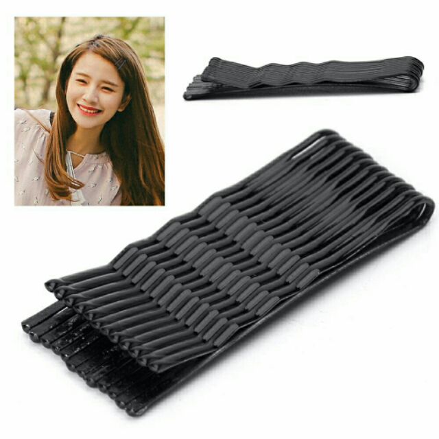 Set 10 Kẹp sóng ( dập ) đen tạo kiểu tóc