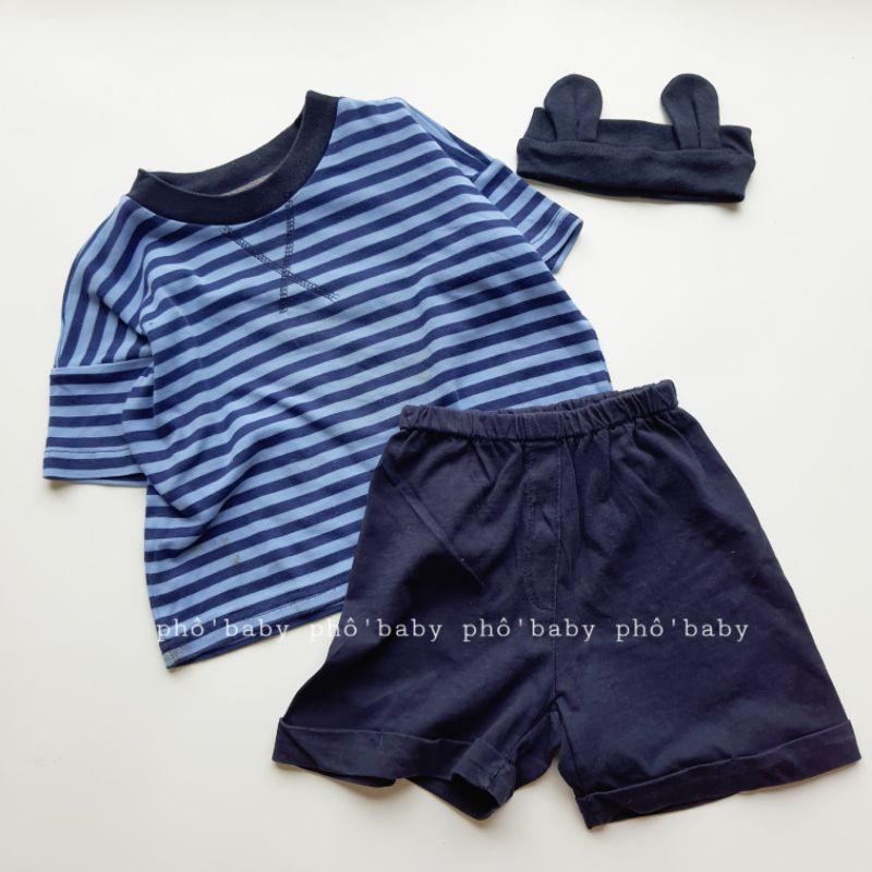 bộ kẻ bé trai siêu mềm mịn