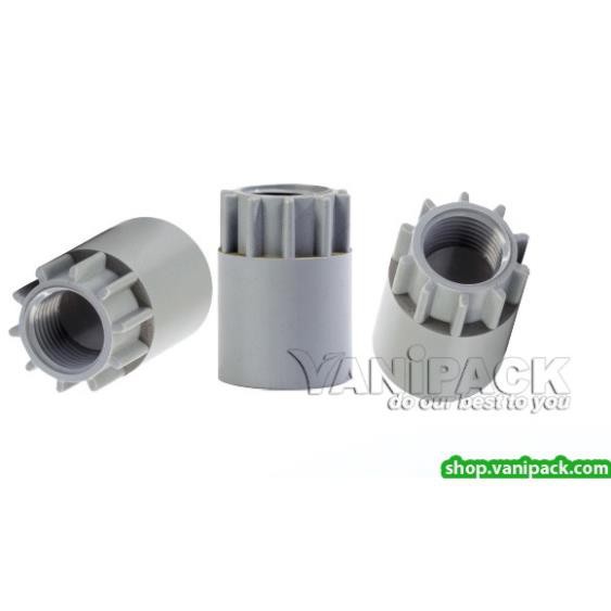 Nối 21mm ren trong 21mm PVC N21-RT21 (Bịch 20 cái)