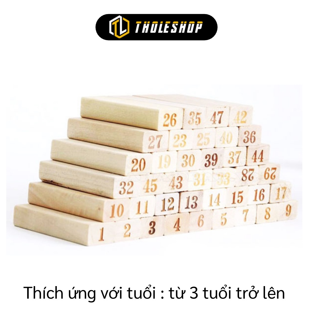 Trò chơi rút gỗ 48 thanh - Bộ trò chơi rút gỗ WOOD TOYS loại lớn siêu đẹp 2785