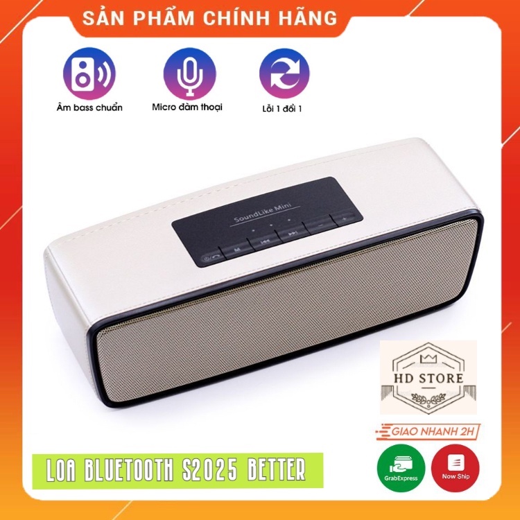 Loa Bluetooth Nghe Nhạc Không Dây S2025 Better, Âm Thanh Cực Hay, Kiểu Dáng Trẻ Trung, Năng Động Bảo Hành 12 Tháng