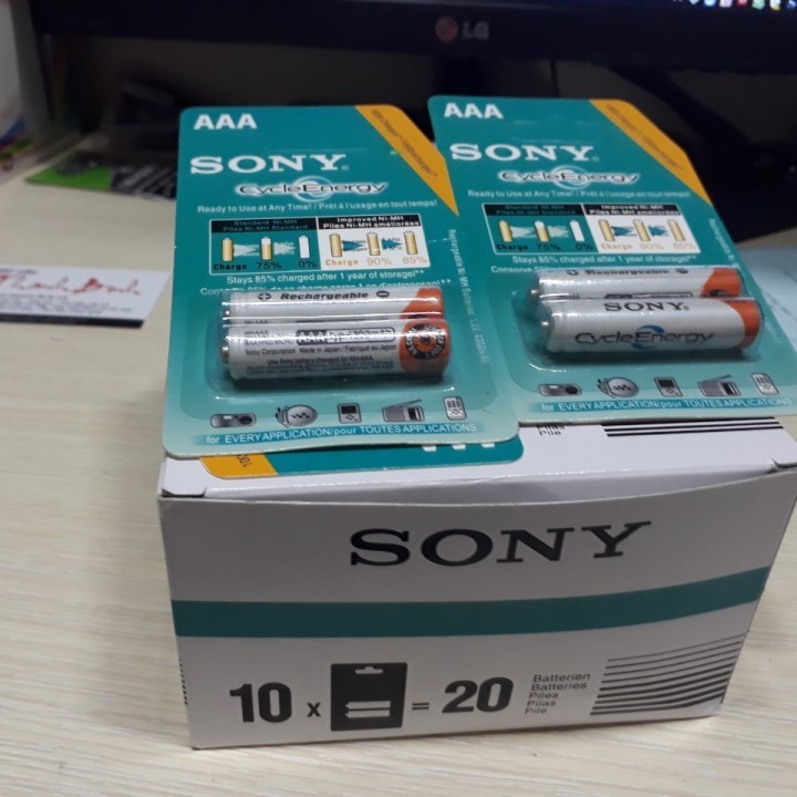 [Mã SKAMLTSM9 giảm 10% đơn 99K] PIN SẠC SONY AA và AAA, 1 vỉ 2 viên pin, nguyên seal