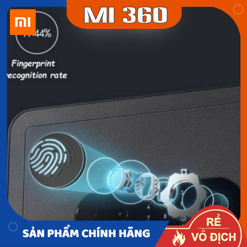 Két Sắt Điện Tử Thông Minh Xiaomi Mijia - Mở Khóa Vân Tay - BH 6 Tháng - Mi 360