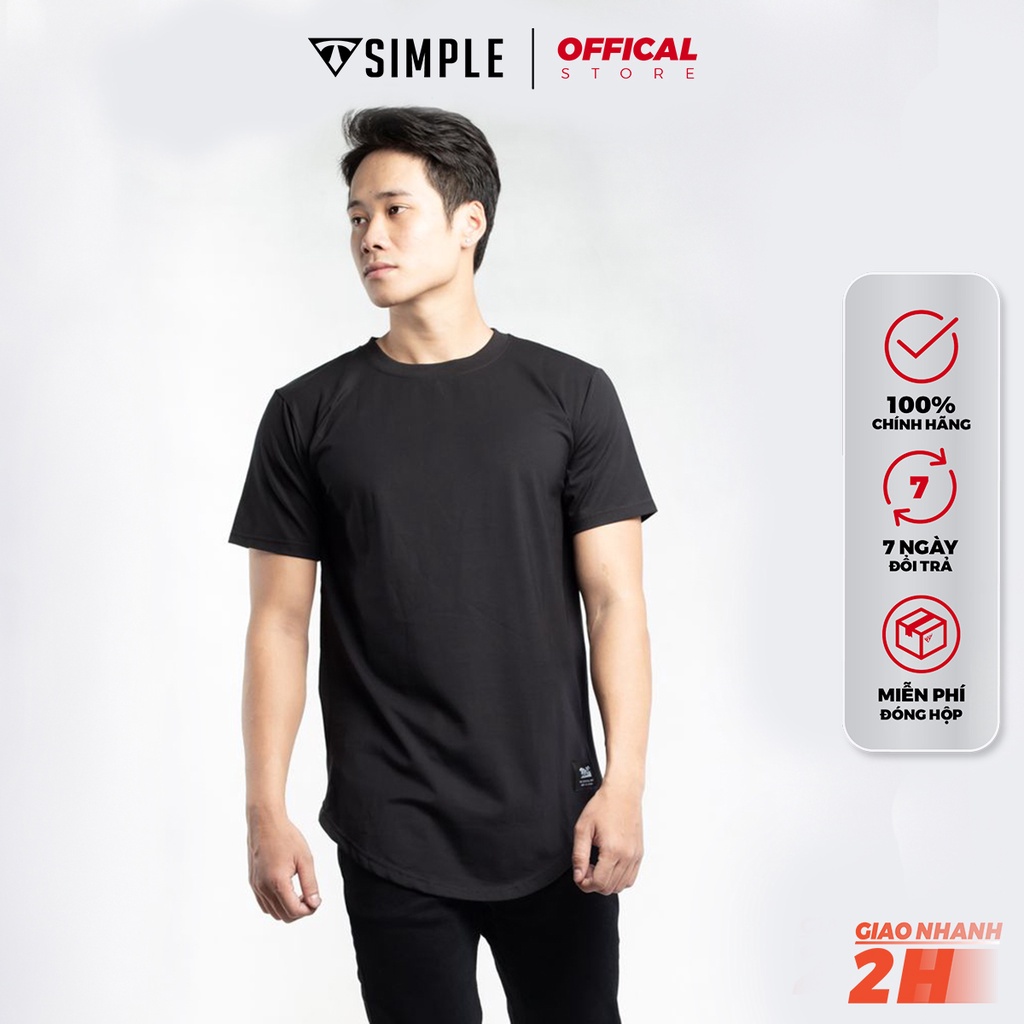 Áo Thun Nam Cổ Tròn TSIMPLE phông trơn tay ngắn vải Cotton cao cấp chống nhăn form rộng LongTee Zip ALTZ01