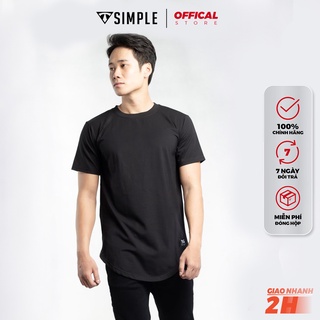 Áo Thun Nam Cổ Tròn TSIMPLE phông trơn tay ngắn vải Cotton cao cấp chống nhăn form rộng LongTee Zip ALTZ01