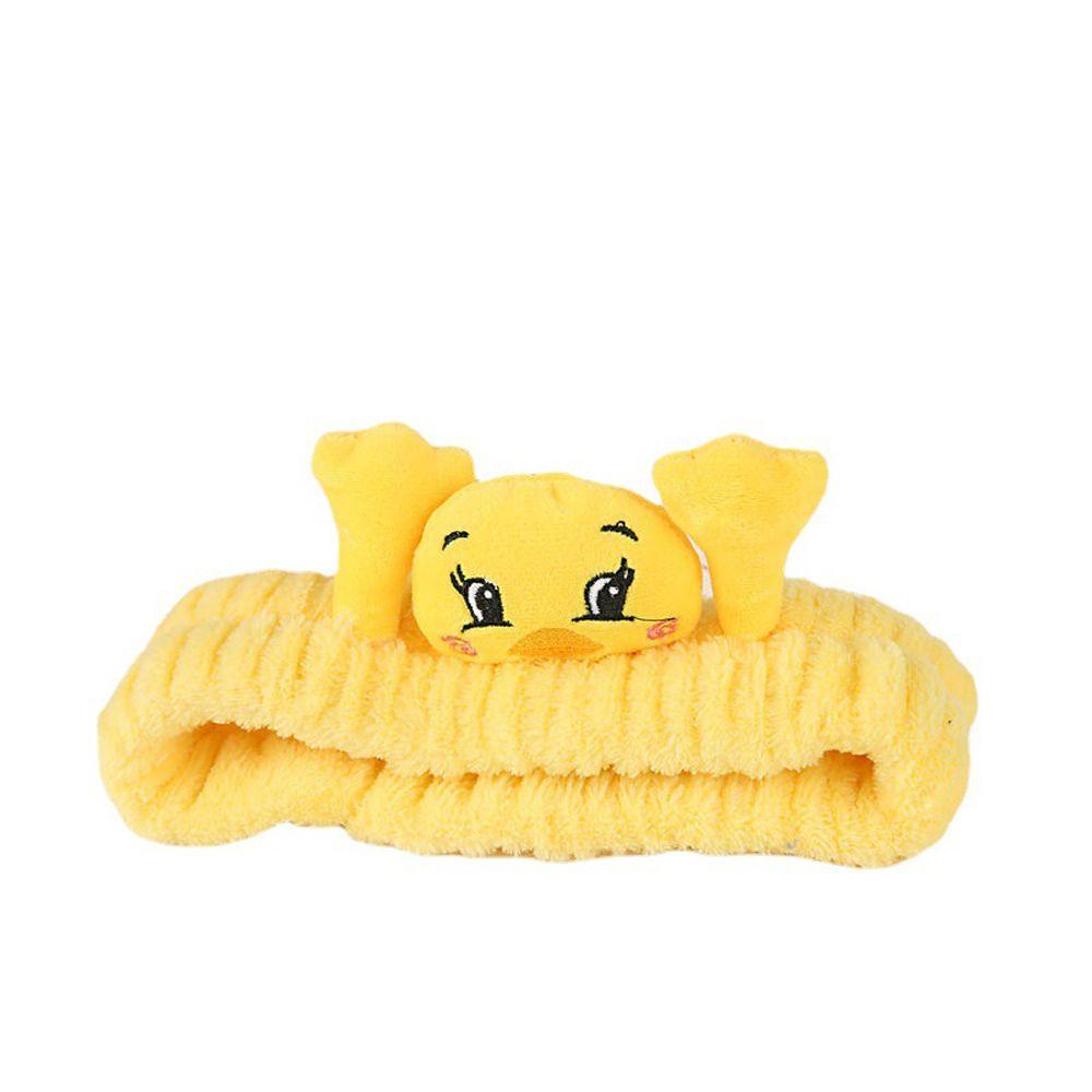 Băng Đô Cài Tóc Bằng Vải Flannel Họa Tiết Hoạt Hình Pikachu / Thỏ / Bò Sữa Dễ Thương Cho Nữ