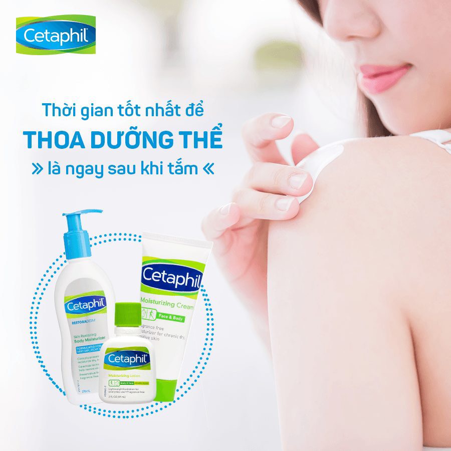 Sữa Dưỡng Ẩm Làm Mềm Da, Trị Nứt Nẻ, Khô Da Cho Da Nhạy Cảm Cetaphil