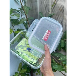 @@Thố thủy tinh chữ nhật Lock&Lock  630ml@@