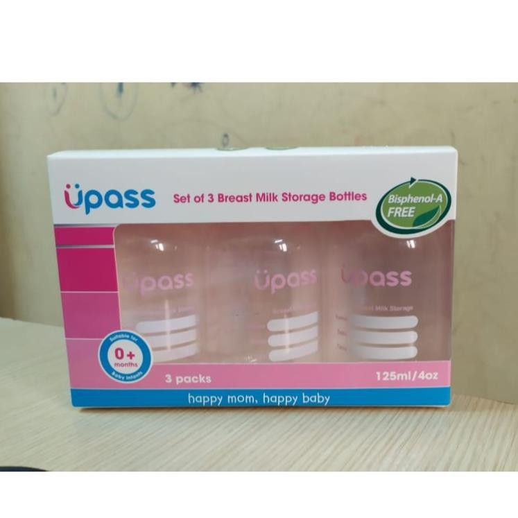 Bộ 3 Bình trữ sữa Upass (125ml/ bình) - cất trữ sữa tiện lợi cho mẹ và bé #7