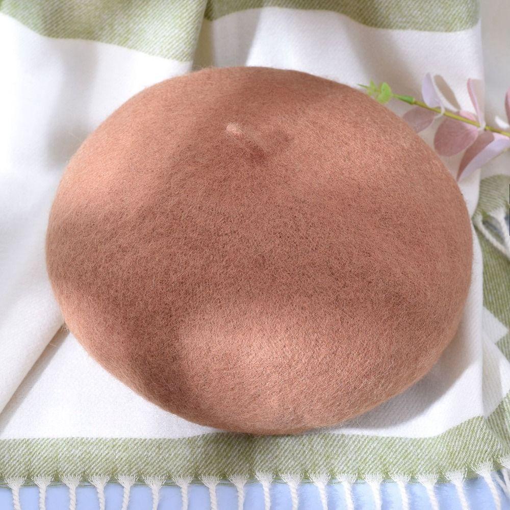 Mũ Beret Len Phong Cách Anh Quốc Thời Trang Thu Đông Dành Cho Nữ