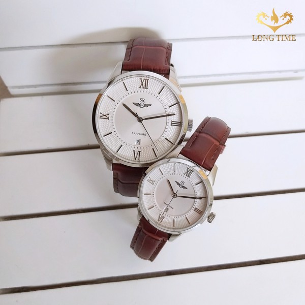 Đồng hồ Đôi SRWATCH Couple-F SR80050.4102CF mặt Sapphire Thiết Kế đơn giản, nhẹ nhàn