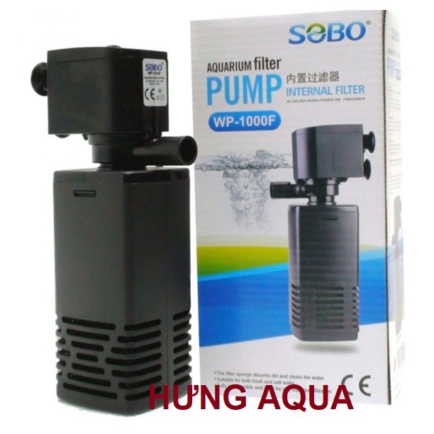 Máy lọc chìm bể cá máy bơm lọc chìm SOBO WP 1000F dành cho hồ thủy sinh, hồ cá nhỏ (chính hãng)