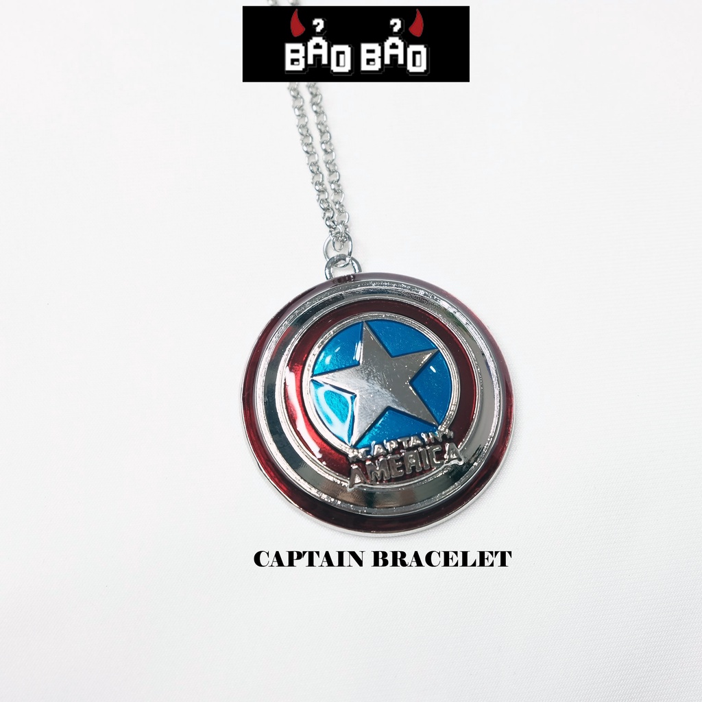 Dây chuyền nam Captain America, vòng cổ nam nữ Đội trưởng Mỹ - Bảo Bảo Store