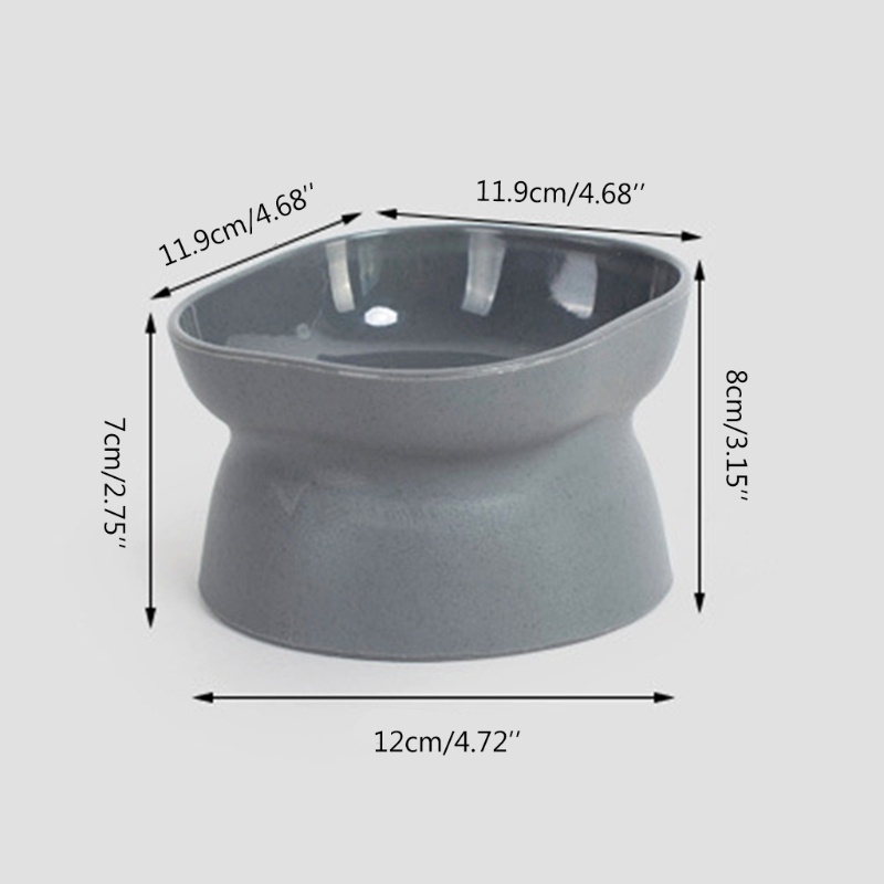 May Mắn 10° Bát Ăn Nghiêng Bằng Nhựa Cho Thú Cưng Nhỏ Và Góc Nghiêng Không Bị Rơi Vỡ