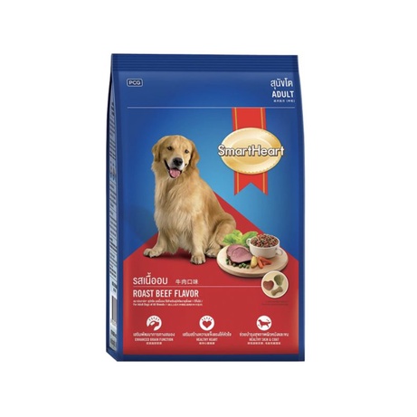 3Kg - Thức ăn cho chó trưởng thành Smartheart Adult vị bò nướng