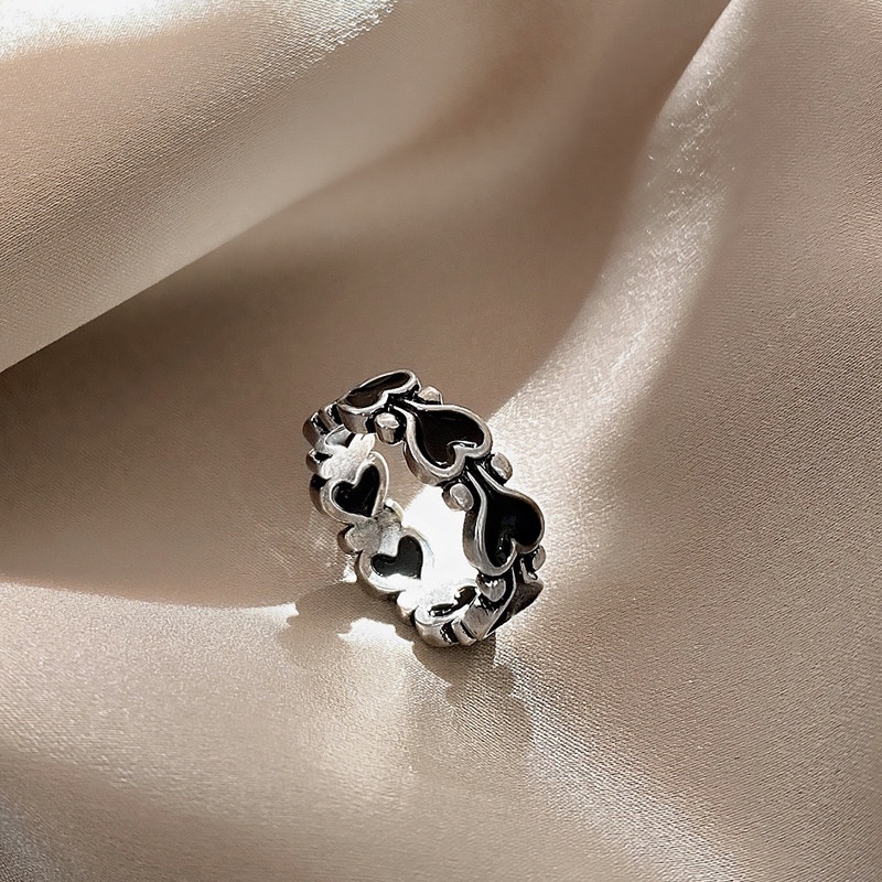 Nhẫn Hình Trái Tim Thời Trang Theo Phong Cách Hàn Quốc Dành Cho Nữ