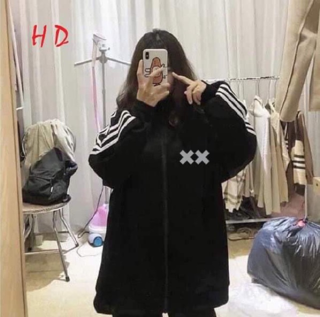 Áo khoác nỉ 3 rót XX phản quang HDG876
