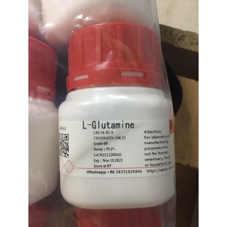Hoá chất l-glutamine cas 56-85-9 lọ 100g