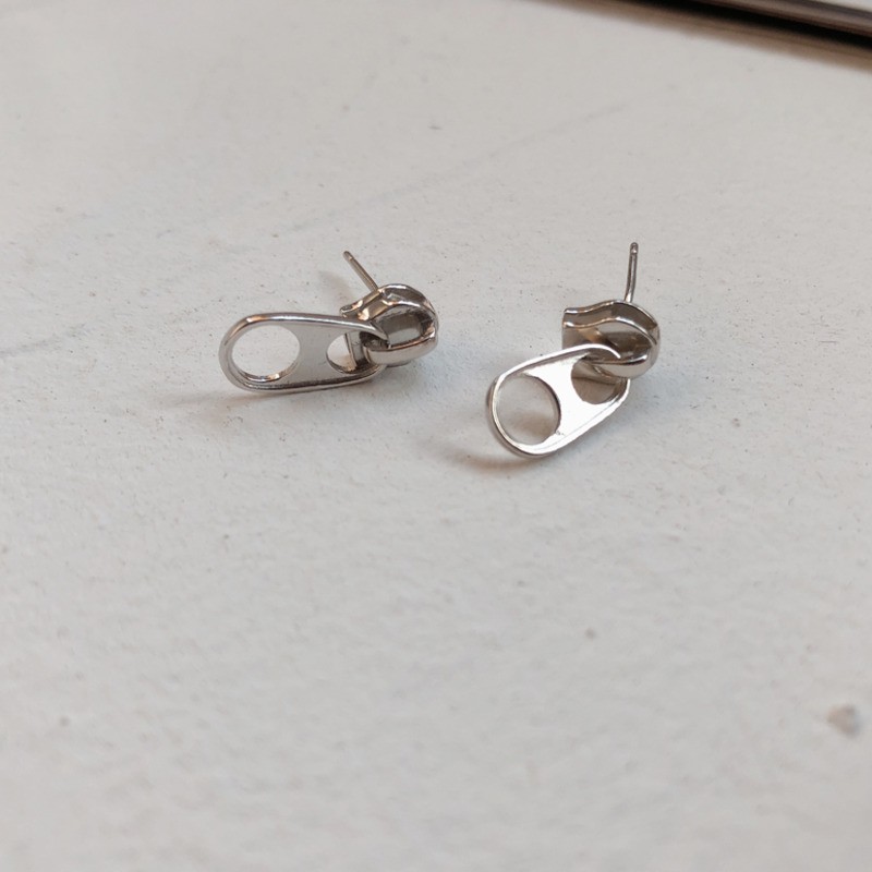 Bông tai hình dây kéo thời trang Hàn Quốc