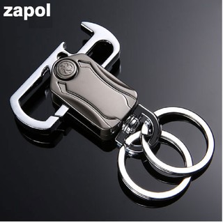 Móc khóa Inox cao cấp đa chức năng đeo chìa khóa mở bia và con quay giải trí xoay 360 độ - Đồ chơi giá sỉ