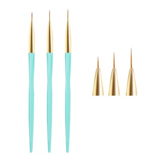 Cọ râu vẽ nail - Set cọ nét 3size