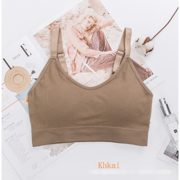 Áo bra SUXI cổ chữ V mềm mại thời trang
