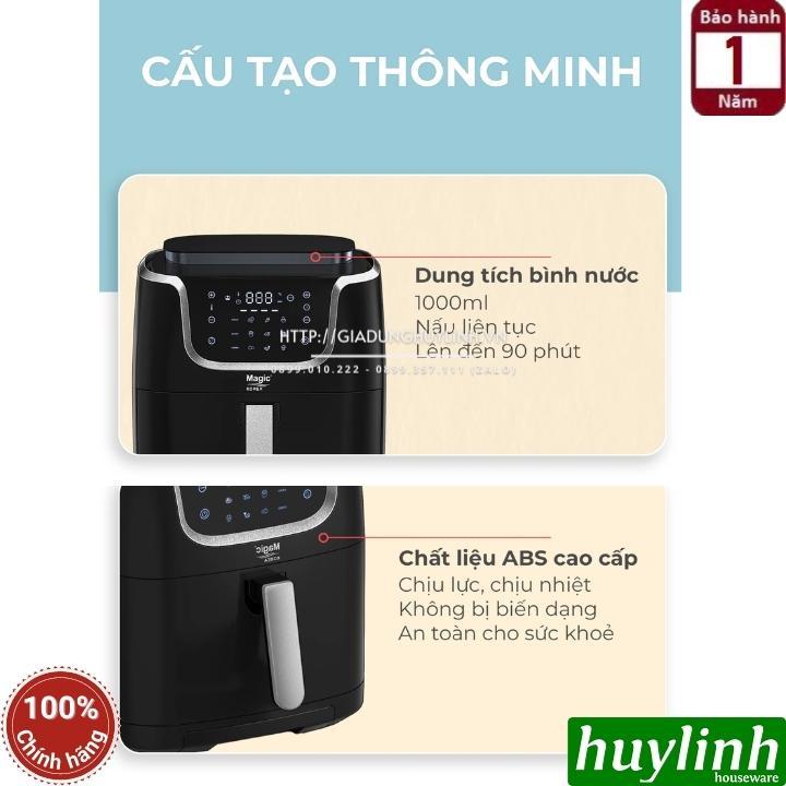 Nồi chiên không dầu - hấp hơi nước Magic Korea A700 - Dung tích 7 lít