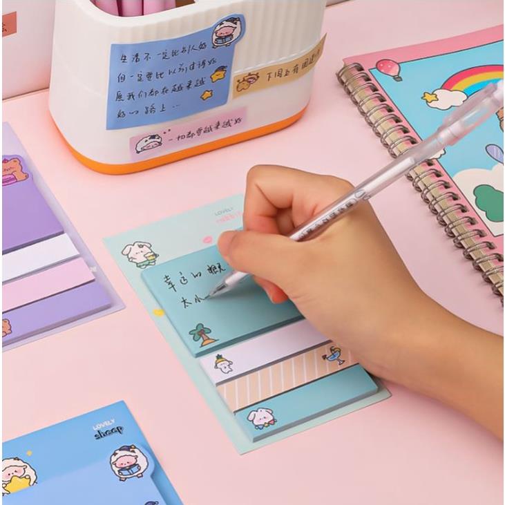 Giấy Note Ghi Chú Sticky Note 4 Màu 80 Tờ H172