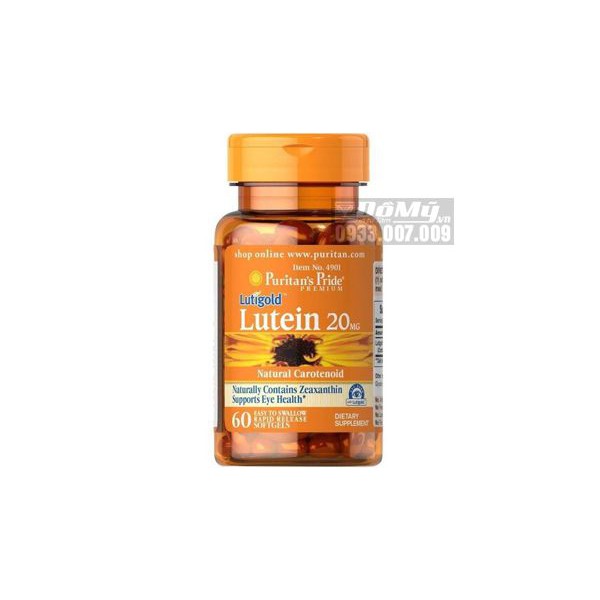 Viên uống bổ mắt Lutein 20mg Puritan's Pride 60 viên của Mỹ